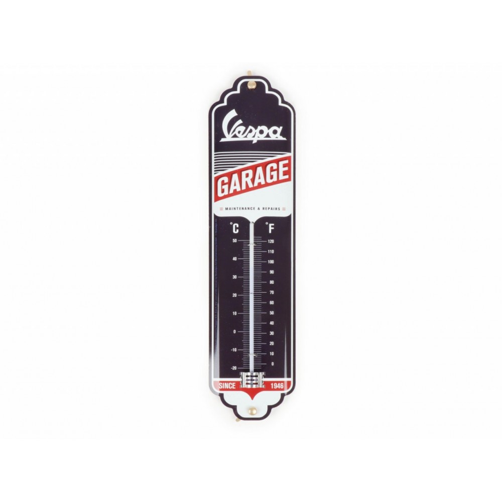 Θερμόμετρο Με Λογότυπο "Vespa GARAGE" NOSTALGIC ART